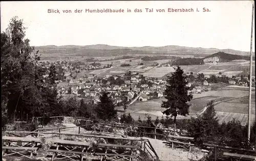 Ak Ebersbach, Blick von der Humboldtbaude