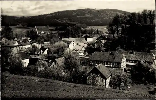 Ak Cunewalde Oberlausitz, Teilansicht des Ortes mit dem Czorneboh