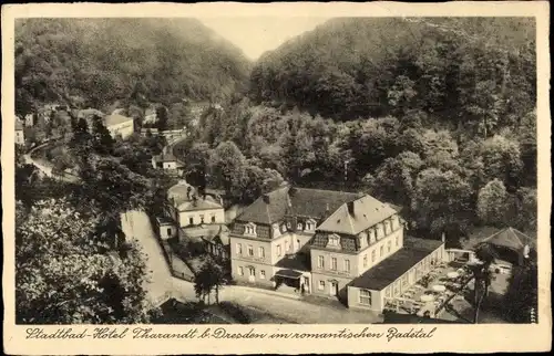 Ak Tharandt im Erzgebirge, Stadtbad-Hotel