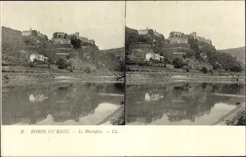 Stereo Ak St. Goar am Rhein, Burg Rheinfels