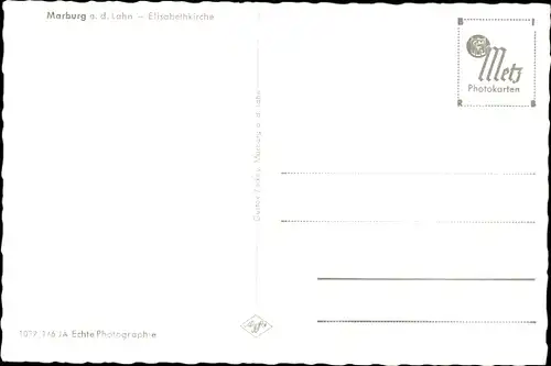 Ak Marburg an der Lahn, Elisabethkirche