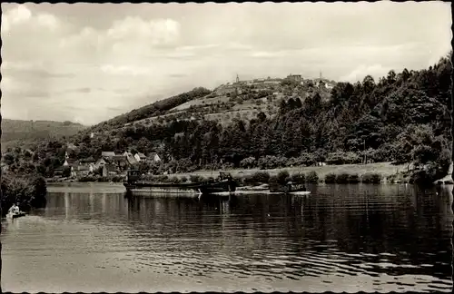 Ak Rainbach Neckargemünd am Neckar, Blick zum Ort mit Dilsberg