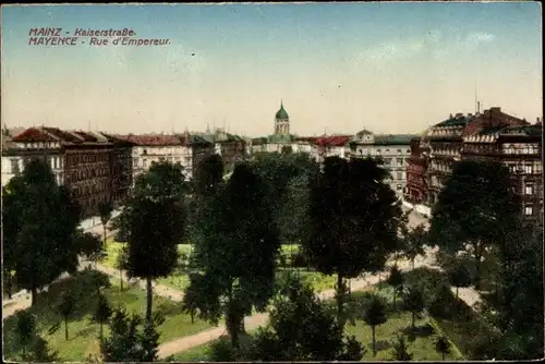 Ak Mainz am Rhein, Kaiserstraße
