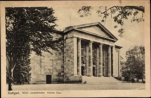 Ak Stuttgart in Württemberg, Württ. Landestheater, kleines Haus