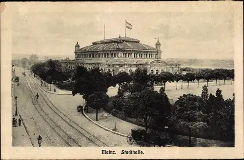 Ak Mainz am Rhein, Stadthalle