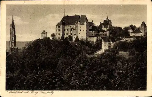 Ak Landshut in Niederbayern, Burg Trausnitz