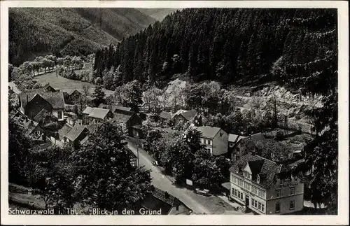 Ak Schwarzwald Stutzhaus Luisenthal im Thüringer Wald, Blick in den Grund