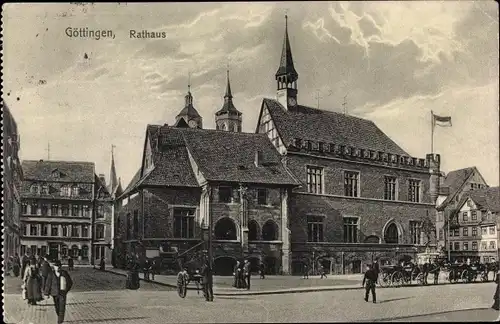 Ak Göttingen in Niedersachsen, Rathaus