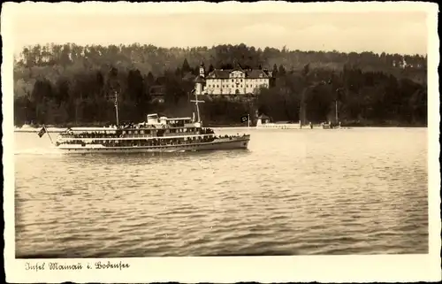 Ak Insel Mainau im Bodensee, Ausflugsschiff