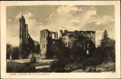 Ak Bad Dürkheim am Pfälzerwald, Ruine Kloster Limburg