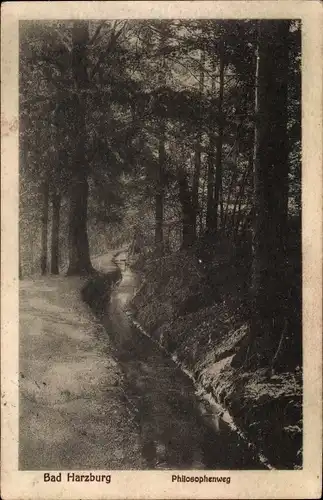 Ak Bad Harzburg am Harz, Philosophenweg