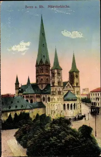 Ak Bonn am Rhein, Münsterkirche