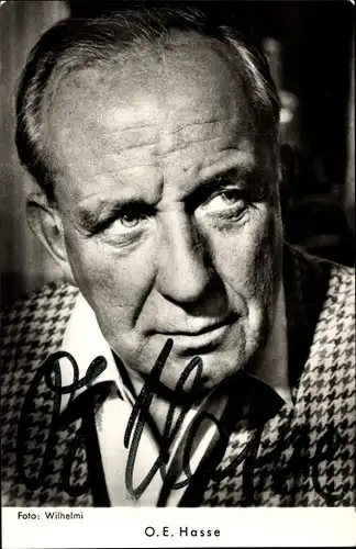 Ak Schauspieler O. E. Hasse, Portrait, Autogramm