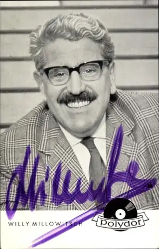 Ak Schauspieler Willy Millowitsch, Autogramm