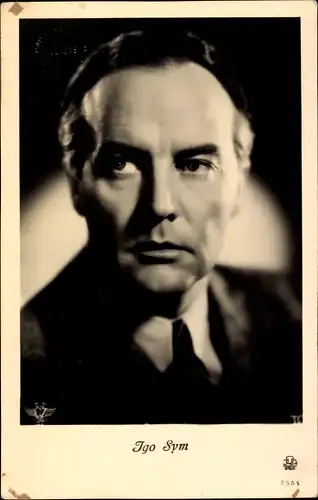 Ak Schauspieler Igo Sym, Portrait