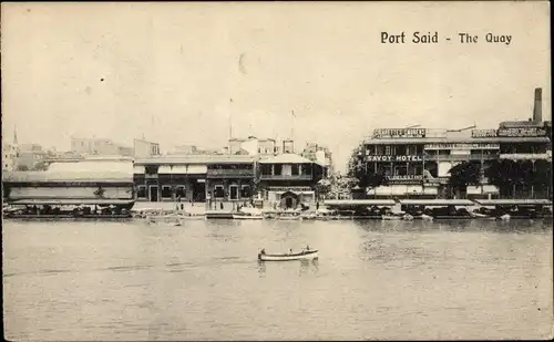 Ak Port Said Ägypten, Le Quai