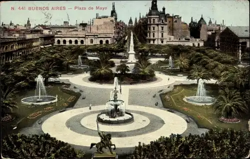 Ak Buenos Aires Argentinien, Plaza de Mayo