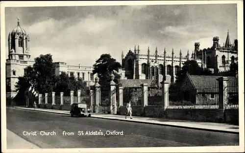 Ak Oxford Oxfordshire England, Christ Church from St. Aldate's