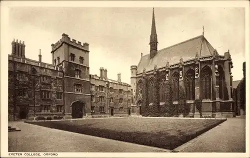 Ak Oxford Oxfordshire England, Exeter College