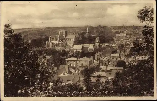 Ak Winchester South East England, From St. Giles' Hill
