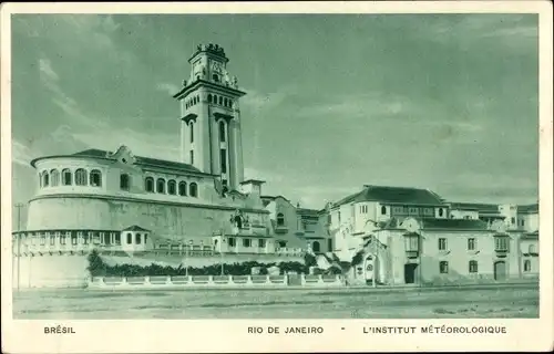 Ak Rio de Janeiro Brasilien, L'Institut Météorologique