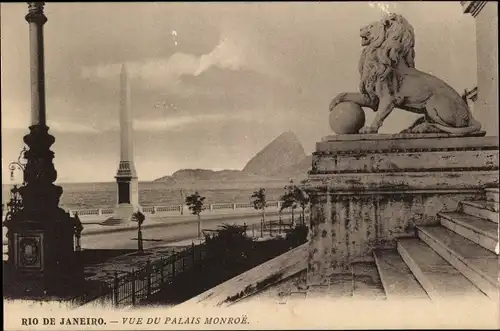 Ak Rio de Janeiro Brasilien, vue du Palais Monroe