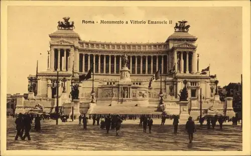 Ak Roma Rom Lazio, Monumento a Vittorio Emanuele II