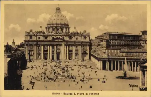 Ak Roma Rom Lazio, Basilica S. Pietro in Vaticano