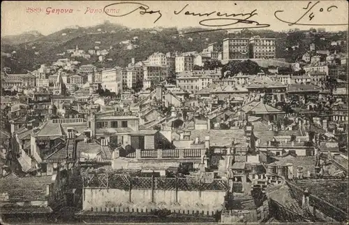 Ak Genova Genua Ligurien, Panorama