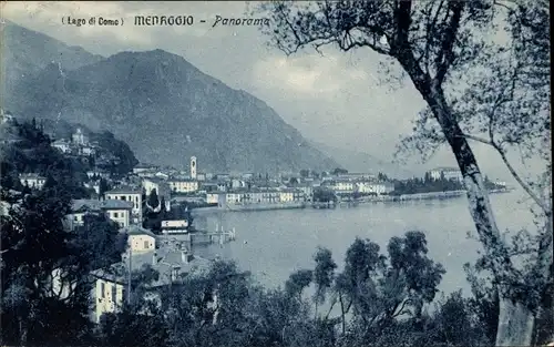 Ak Menaggio Lago di Como Lombardia, Panorama