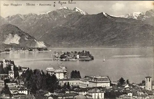 Ak Stresa Piemonte Italien, Panorama
