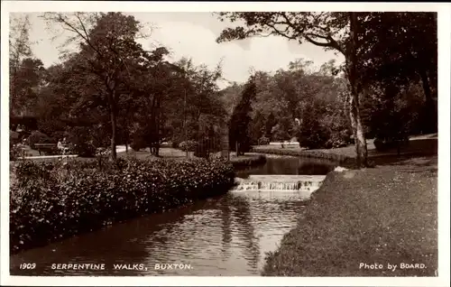 Ak Buxton Derbyshire England, Serpentine Walks