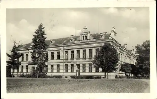 Ak Bakov nad Jizerou Bakow Backofen an der Iser Mittelböhmen, Chlapecka skola