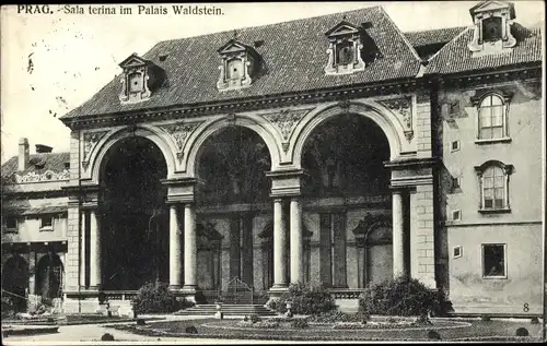 Ak Praha Prag Tschechien, Sala terina im Palais Waldstein