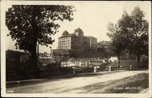 Foto Ak Mlada Boleslav Mittelböhmen, Straße, Burg