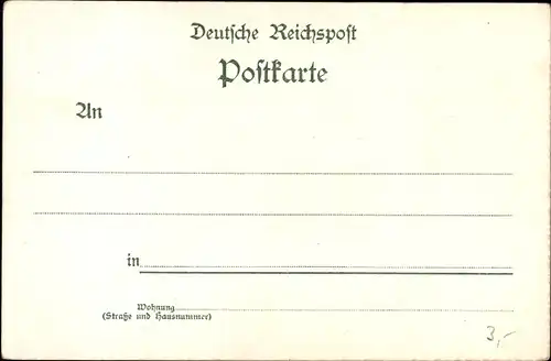 Passepartout Litho Behüt' Dich Gott, Trompeter von Säckingen