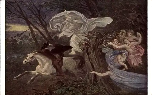 Künstler Ak Schwind, M. v., Der Erlkönig