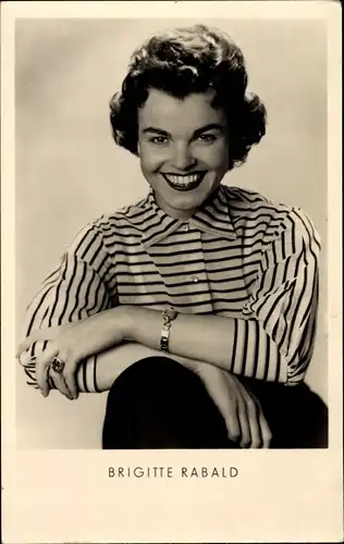 Ak Schauspielerin Brigitte Rabald, Portrait