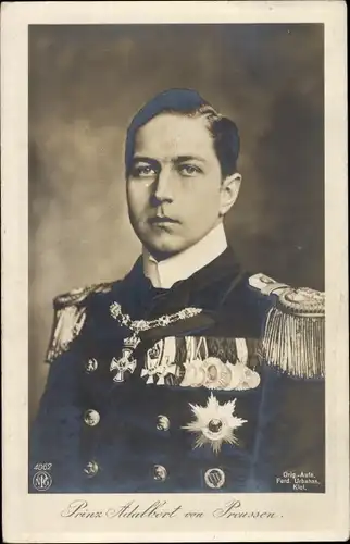 Ak Prinz Adalbert von Preußen in Uniform, Orden