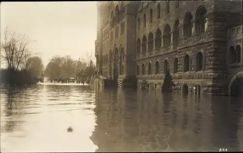 Foto Ak Koblenz in Rheinland Pfalz, Hochwasser 1920