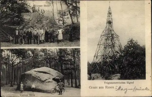 Ak Rauen in der Mark, Trigonometrisches Signal, Kleiner und Großer Stein