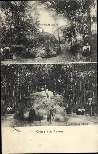 Ak Rauen in der Mark, Großer und Kleiner Stein