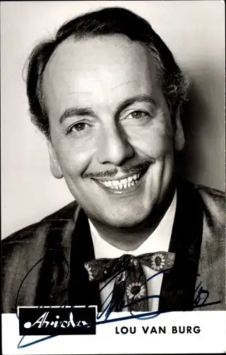 Ak Lou van Burg, Sänger und Showmaster, Autogramm
