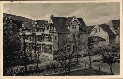 Ak Schierke Wernigerode am Harz, Ferienheim Brocken Scheideck