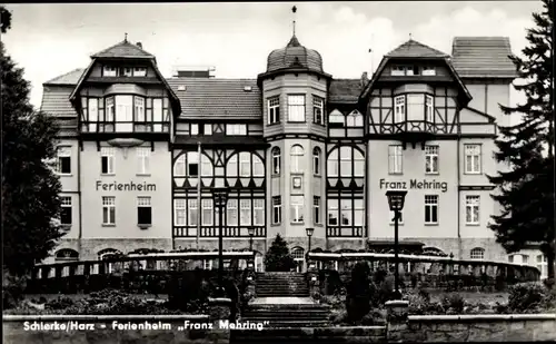 Ak Schierke Wernigerode, Blick auf das Ferienheim Franz Mehring