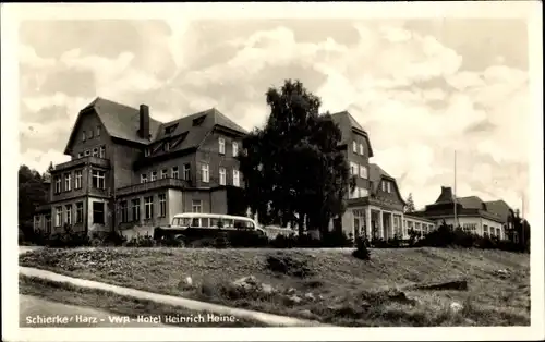 Ak Schierke Wernigerode am Harz, VWR Hotel Heinrich Heine