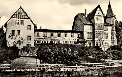 Ak Schierke Wernigerode am Harz, Ferienheim Hermann Gieseler, Außenansicht