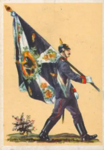 Sammelbild Fahnen- und Standartenträger, Serie 13 Bild 12 Nr. 156, Hann. Inf. Rgt. 77, 1903