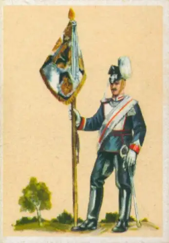 Sammelbild Fahnen- und Standartenträger, Serie 16 Bild 3 Nr. 183 1. Garde Ulanen Regt. 1910