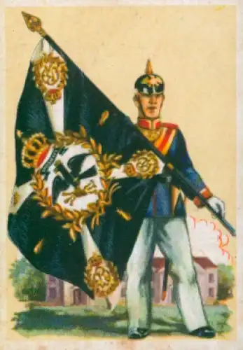 Sammelbild Fahnen- und Standartenträger, Album 2 Nr. 377, Inf. Schießschule